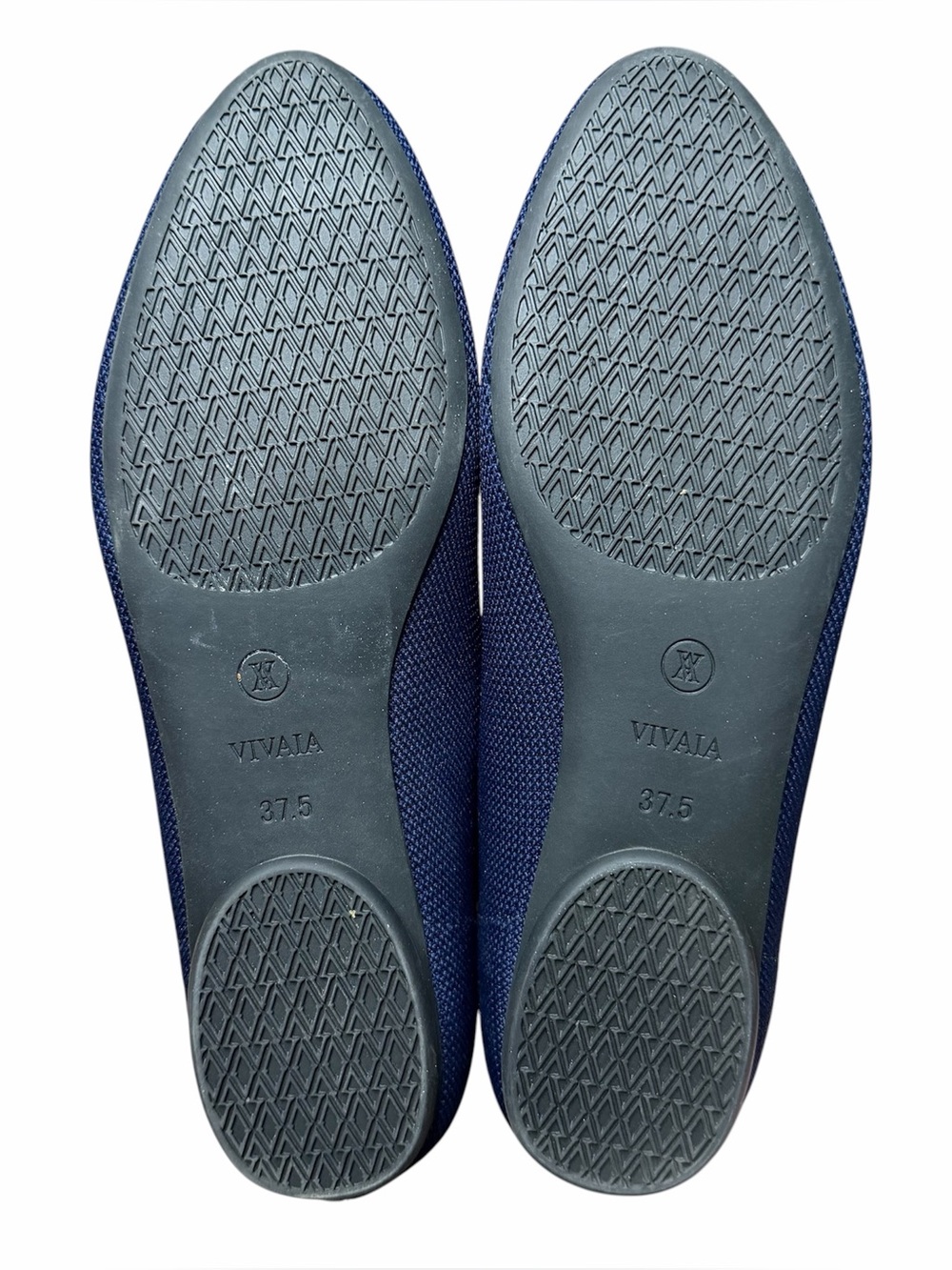 Vivaia Tamia 2.0 Almond Toe Ballet Flats Dark Blue Size 37.5 US 7 Navy Blue - Picture 7 of 8
